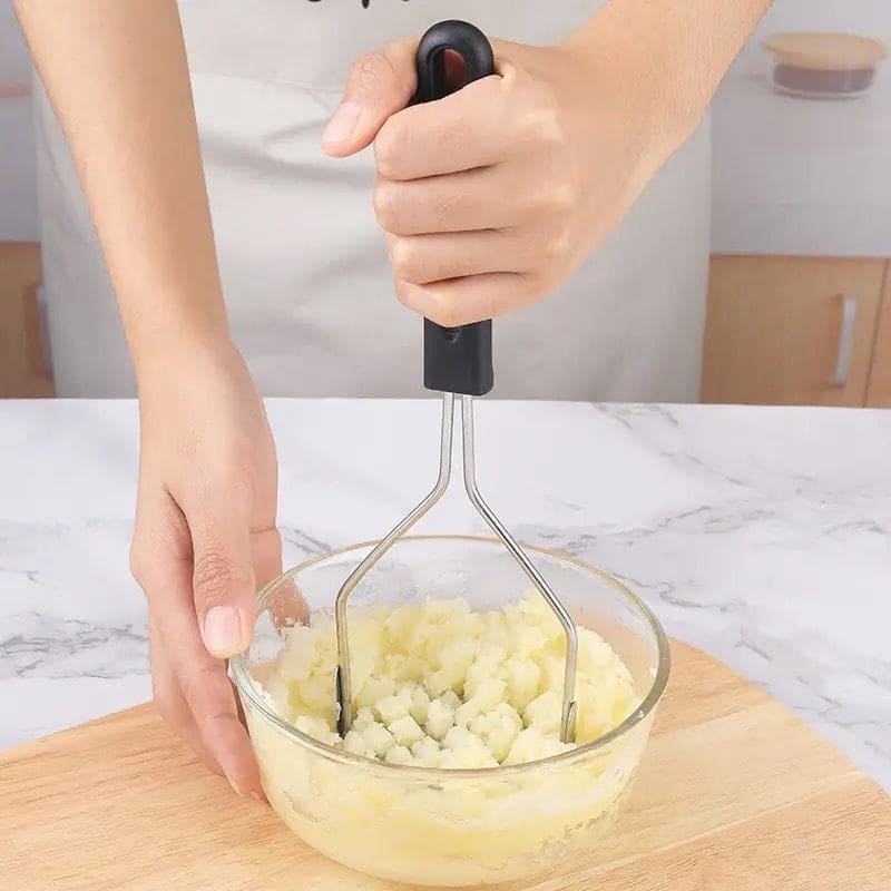 Metal Potato Masher, Rice Presser, Fruit Juice Maker, Potatoes Mud Pusher, Smooth Musher Crusher, Kitchen Accessories Metal Potato Masher, Rice Presser, Fruit Juice Maker, Potatoes Mud Pusher, Smooth Musher Crusher, Kitchen Accessories